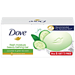Dove Fresh Moisture Beauty Bathing Bars 75 g (Buy 5 Get 1 Free)