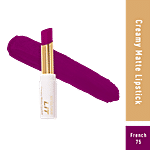 MyGlamm LIT Creamy Matte Lipstick - Highly Pigmented, Stays Long 3.7 g French 75
