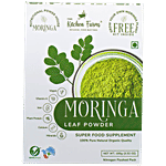 The Kitchen Farms Moringa Leaf Powder - Superfood Supplement, Vegan, Rich In Protein & Vitamins 100 g Box