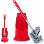 Liao Toilet Brush With Round Holder - Durable 1 pc