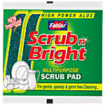 Fablas Scrub N Bright Multipurpose Scrub Pad - Tough On Stains, Gentle On Hands, 10x15 cm 3 pcs