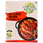 Wakao Hot & Spicy Sausage - Plant-Based, Vegan, Ready To Cook, Gluten Free 200 g