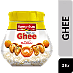 Gowardhan Pure Cow Ghee - Rich Source Of Vitamins & Beta Carotene 2 L Jar