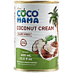 Coco mama Coconut Cream - Thick, Creamy, Dairy Free, For Cooking & Baking 400 ml Tin