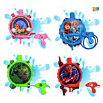 DealBindaas Holi Colour Gulal Pichkari Water Gun Toy - With Backpack Tank, Disney Characters, Assorted Colour 500 ml