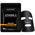 Mancode Vitamin C Facial Sheet Mask - Brightening & Energising 25 ml (1 pc)