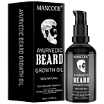 Mancode Ayurvedic Beard Growth Oil - 100% Natural, Enriched With Vitamin E 50 ml