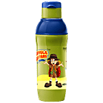 Milton Kool Active Plastic Insulated Water Bottle With Straw - For Kids, Green 570 ml (1 pc)