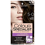 Schwarzkopf Colour Specialist Permanent Hair Colour - Care & Moisture, Perfect Grey Coverage 165 ml 5-0 Light Natural Brown