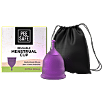Pee Safe Reusable Menstrual Cup - Made With Medical Grade Silicone, Extra Small 1 pc