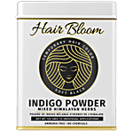 Pride Of India Hair Bloom - Herbal Indigo Hair Powder with Mixed Himalayan Herbs - Soft Black 120 g (12 Sachet of 10g each)