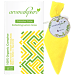 Aromahpure Camphor Cube - Refreshing Lemon Grass, 100% Pure & Organic, Long-lasting Freshness 60 g