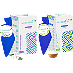 Aromahpure Camphor Cube - Original & Joyous Jasmine 60 g (Pack of 2)