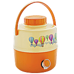 Cello Travel Star Plastic Insulated Water Jug - Leak Proof, Durable, BPA Free, Orange 16 L