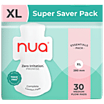 Nua Complete Comfort Sanitary Pads - Medium Flow, XL 30 pcs