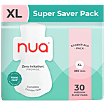 Nua Zero Irritation Comfort Medium Flow Sanitary Pads - XL 30 pcs