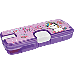 Pratap Pencil Box - Big, With Light, Unicorn, Spacious, Violet 1 pc