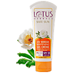 Lotus Herbals Safe Sun UV Shield Whitening Gel Creme - SPF 50, PA +++, Non-Greasy, For All Skin Types 50 g