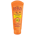 Lotus Herbals Safe Sun Daily Multi-Function Sunscreen - SPF 50+, Pa+++, Anti-Pollution, Preservative Free 60 g