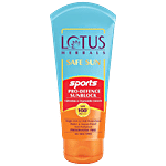 Lotus Herbals Safe Sun Sports Pro-Defence Sunblock - SPF 100+, PA+++, Anti-Pollution, Preservative Free 40 g