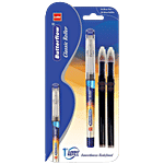 BIC Cello Butterflow Classic Roller Pen 1 pc (Blue Pen With 2 Blue Refills)