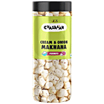 JK Chaskaah Makhana - Cream & Onion, Dry Roasted, Zero Cholesterol 70 g