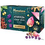 Himalaya Ayurveda Clear Skin Soap - With Pure Ayurvedic Oil, For Nourished Skin 75 g (Pack of 6)