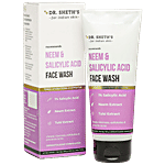 Dr. Sheth's Neem & Salicylic Acid Face Wash - Cleanses & Exfoliates Skin 100 g