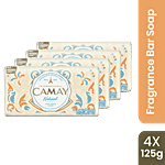 Camay Natural Cedarwood & Bergamot Beauty Soap With Indulging French Fragrance 125 g (Pack of 4)