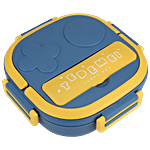 Tedemei Lunch Box - Stainless Steel Interior, 2 Compartment, Blue, For Kids 550 ml