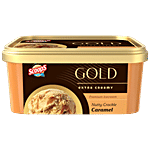 Scoops Gold Nutty Crackle Caramel Ice Cream - Premium, Extra Creamy 750 ml