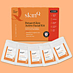 SkinQ Detan & Glow Active DIY Facial Kit - Exfoliates & Brightens Skin 25 ml (5 pcs)