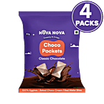 Nova Nova  Choco Pockets - Classic Chocolate 25 g (Pack of 4)
