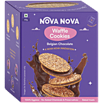 Nova Nova  Waffle Cookies Belgian Chocolate 65 g (Pack of 6)