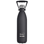Pigeon by Stovekraft Aqua Therminox Galaxy Vacuum Copper Insulated Double Walled Bottle For Hot & Cold-Water - Black 1 L