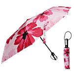 Destinio 3 Fold Printed UV Coated Umbrella - With Auto Open & Close, Printed Pink 1 pc