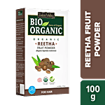 Indus Valley 100% Organic Reetha Fruit Powder For Hair & Scalp Treatment 100 g
