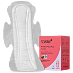 Sparkle Bamboo Maxi Sanitary Pads - Overnight, Dermatologically Tested 7 pcs Box