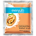 Everyuth Naturals Exfoliating Walnut Scrub - Removes Blackheads & Dead Skin Cells 7 g Sachet