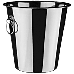 Elephant  Stainless Steel Champagne Bucket With Rings 4 L
