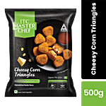 ITC Master Chef Cheesy Corn Triangles - With Cheddar Cheese Filling 500 g Pouch