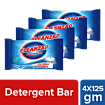 Cleanzap Detergent Bar 125 g (Pack of 4)