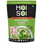 Moi Soi Thai Green Curry Cooking Sauce With Coconut Milk, Thai Herbs & Spices, Ready in 5 mins, Add Veggies Or Meat 300 g
