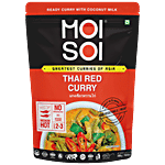 Moi Soi Thai Red Curry Cooking Sauce With Coconut Milk, Thai Herbs & Spices - Ready In 5 mins, Add Veggies Or Meat 300 g