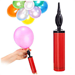 Party Propz Balloon Manual Hand Pump - For Latex Foil, Assorted Colour 1 pc