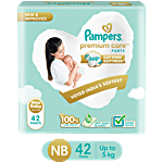 Pampers  Premium Care Diaper Pants - Newborn Size, Up To 5 kg 42 pcs