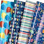 Creative Space Gift Wrapping Paper, For Gifting, Assorted Design & Colours 4 pcs