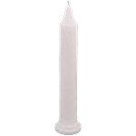 Creative Space Unscented White Long Candle - 20 x 5 cm 1 pc