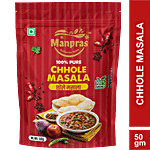 Manpras Chole Masala - Natural, No Preservatives, No Artificial Flavours 50 g Pouch