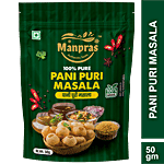 Manpras Pani Puri Masala -Natural, No Preservatives, No Artificial Flavours 50 g Pouch